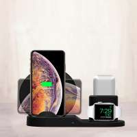 3 in 1 Charging Stand Holder Dock qi Wireless Charger for  Phone Xs/Xs Max/Xr/X/8/8 Plus/7/7 Plus/6