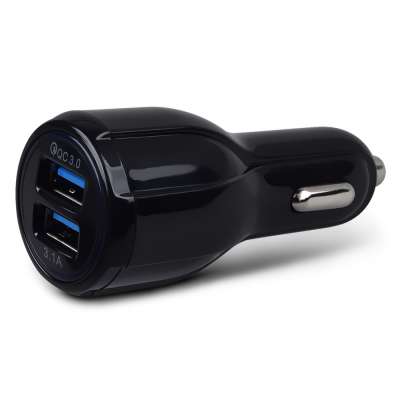 Wholesale OEM High Quality Car USB Charger QC3.0 GPS Fast Car USB Charger 2port 3.1A Car Charger 2 USB For Samsung