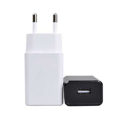 wall mount 5w 5v 1a usb charger power adapter with EU plug CE GS certification for smart cellphones